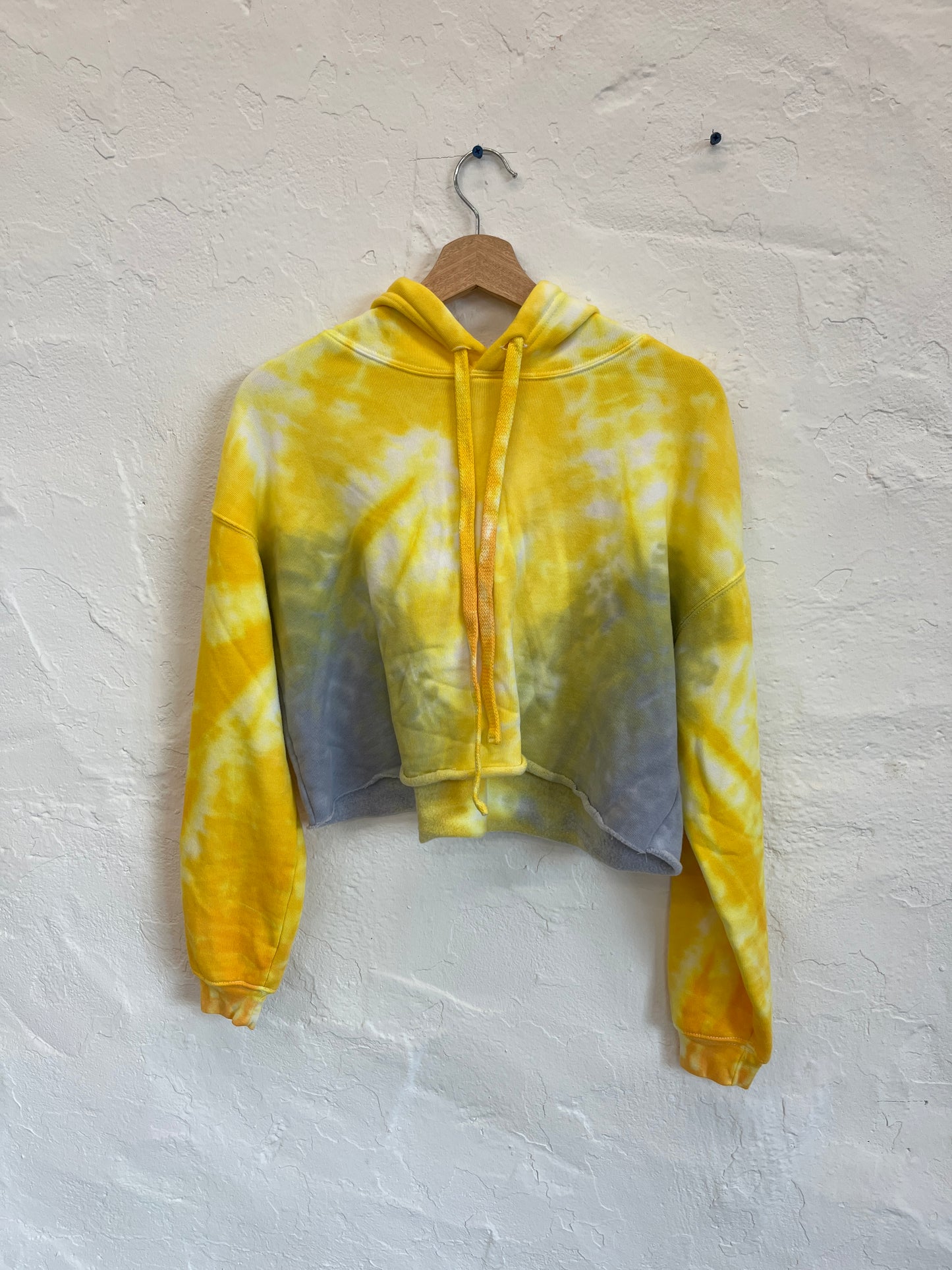 SUNSET DREAM Tie Dye Cropped Hoodie