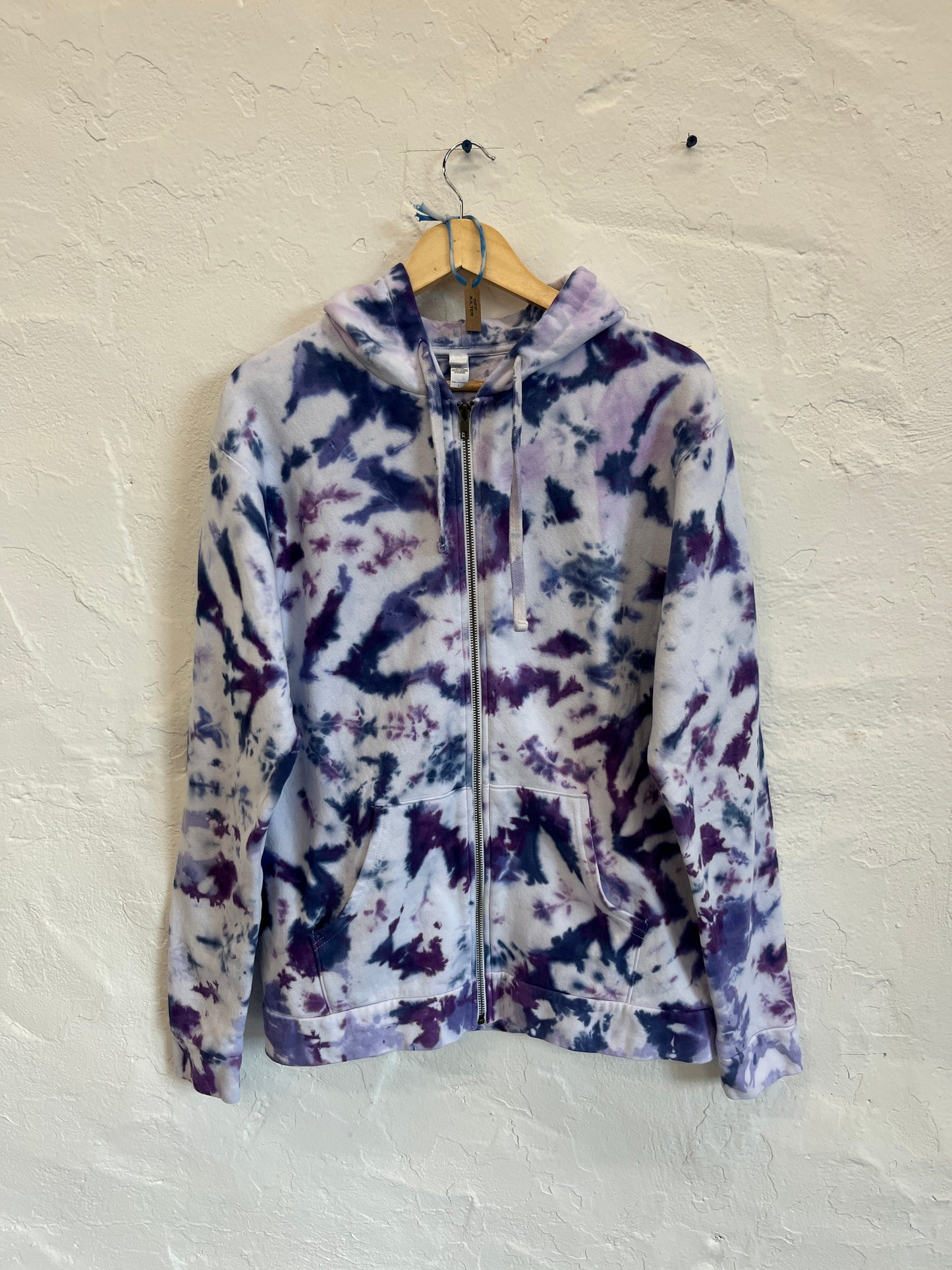 OCEAN WAVE Tie Dye Zip-Up Hoodie