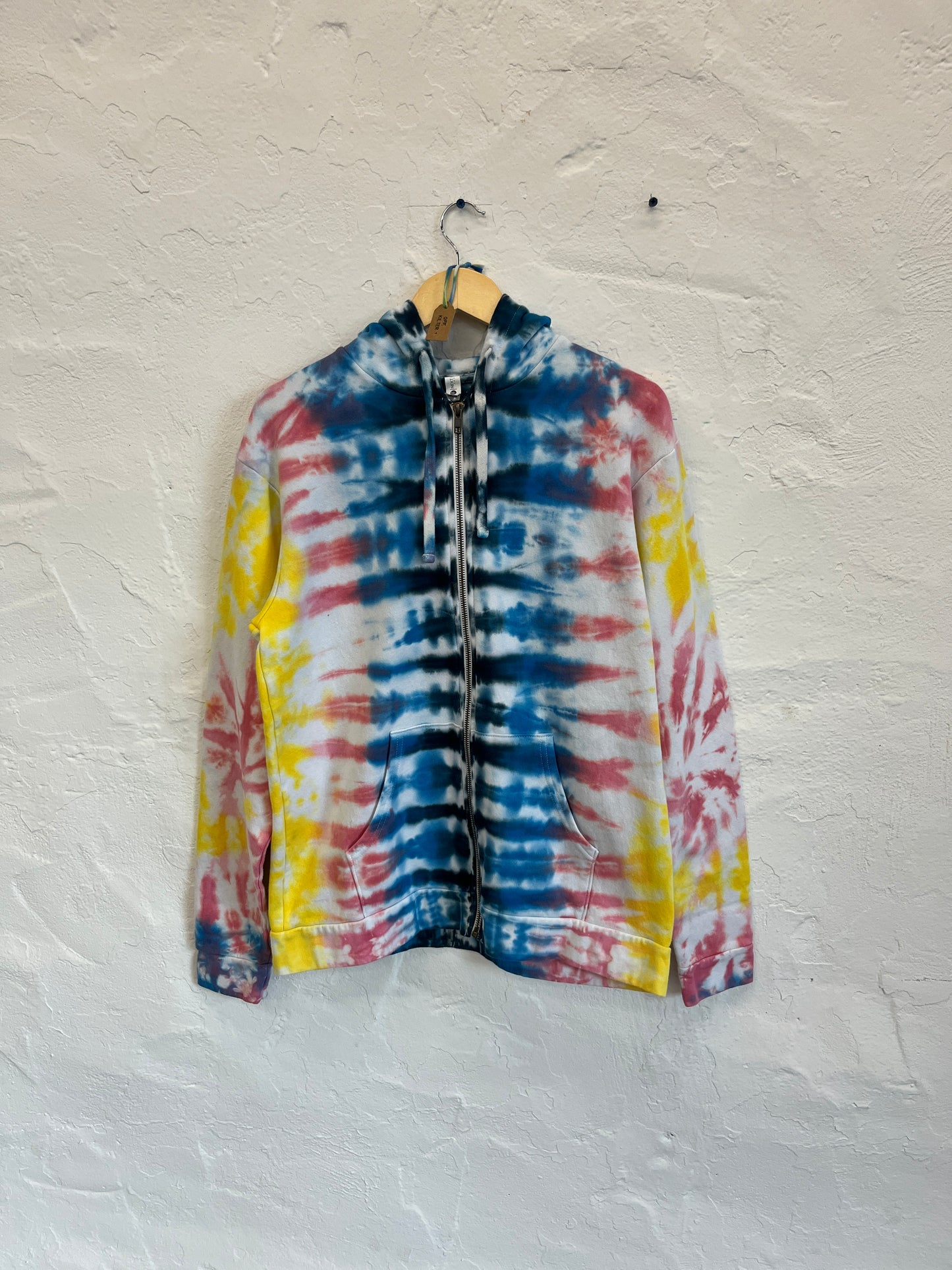 NEON NIGHTS Tie Dye ZIp-Up Hoodie