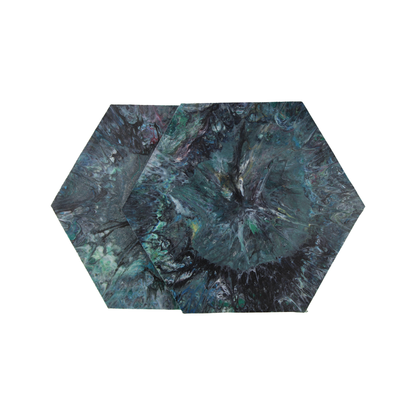 Recycled Plastic Hexagon Coaster 2-Pack