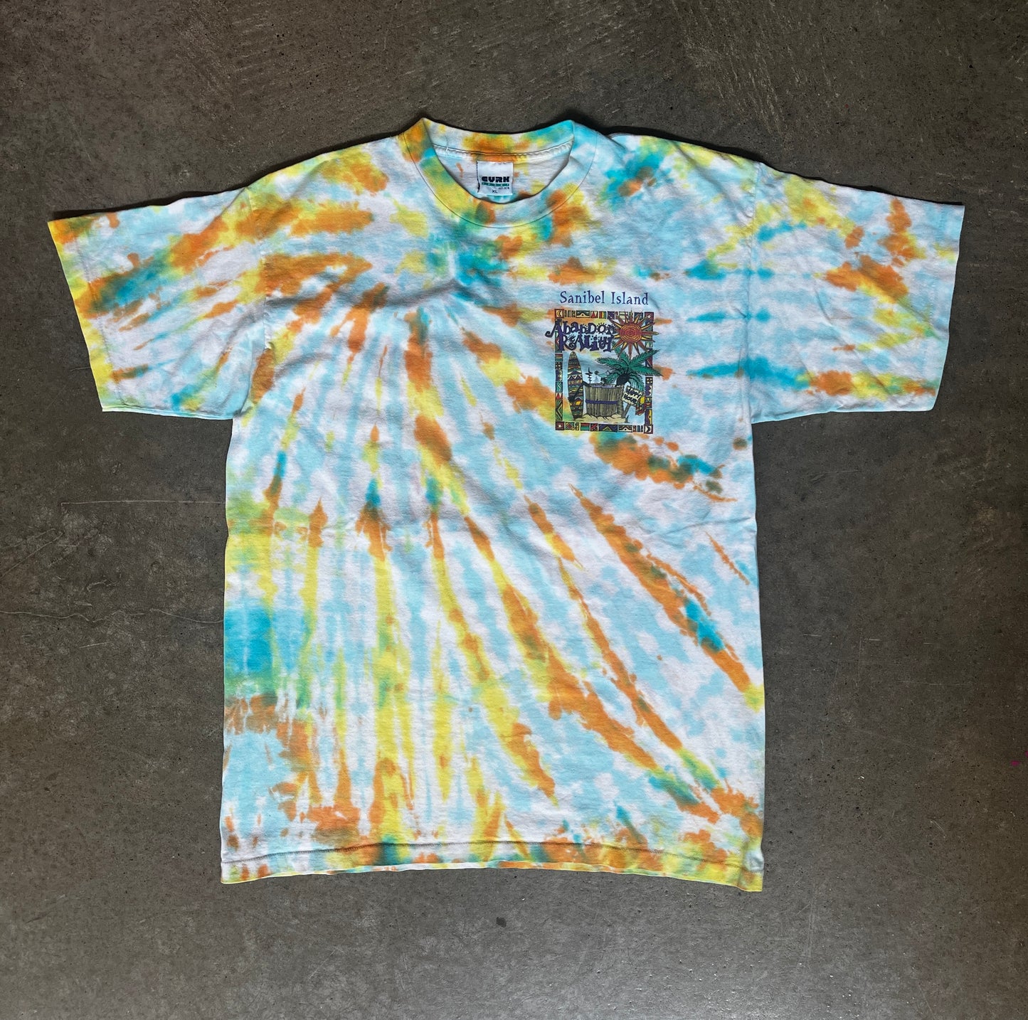 1 of 1 Vintage Sanibel Island Upcycle Dye T-Shirt