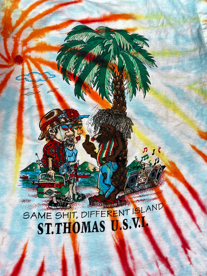 1 of 1 Vintage ST Thomas Upcycle Dye T-Shirt