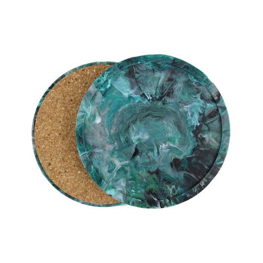 Recycled Plastic Circle Coaster 2-Pack