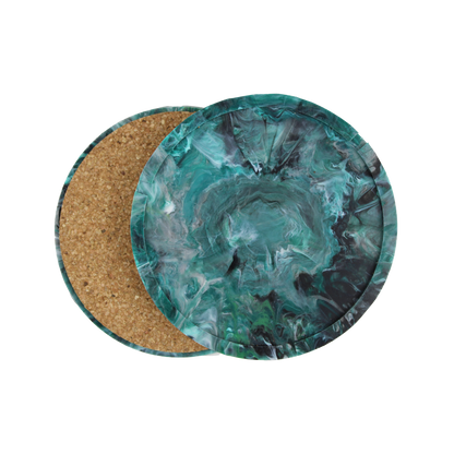 Recycled Plastic Circle Coaster 2-Pack
