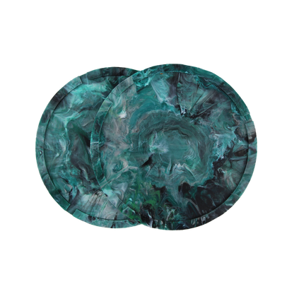 Recycled Plastic Circle Coaster 2-Pack