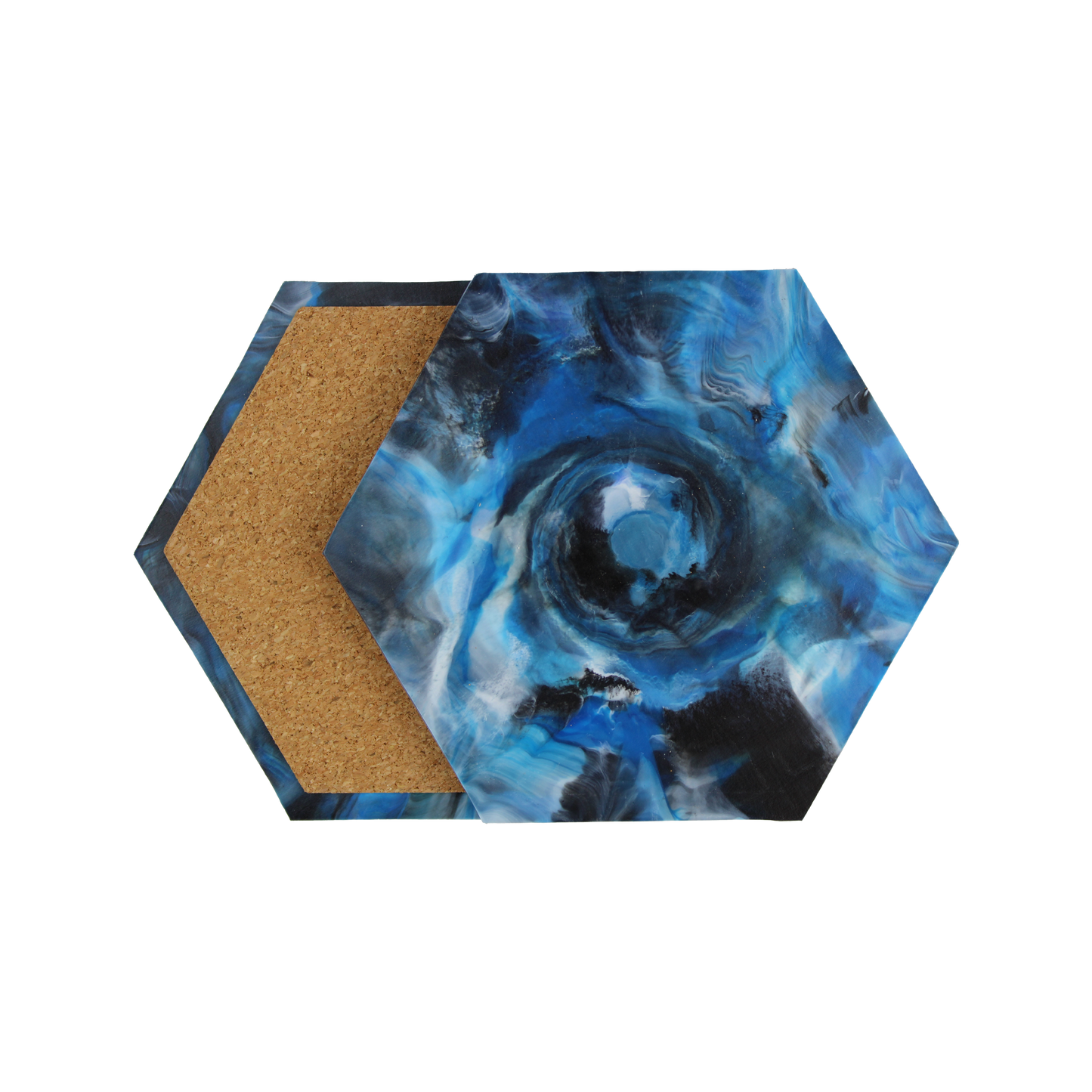 Recycled Plastic Hexagon Coaster 2-Pack