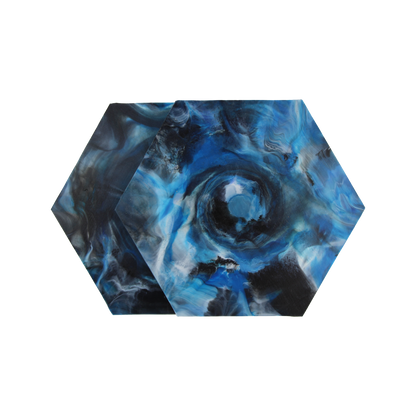 Recycled Plastic Hexagon Coaster 2-Pack