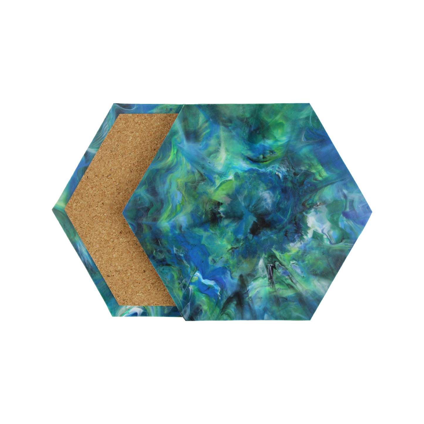 Recycled Plastic Hexagon Coaster 2-Pack