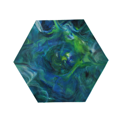 Recycled Plastic Hexagon Coaster 2-Pack