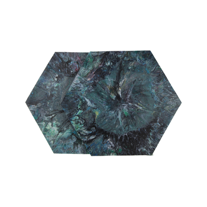 Recycled Plastic Hexagon Coaster 2-Pack