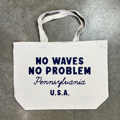 No Waves Canvas Tote