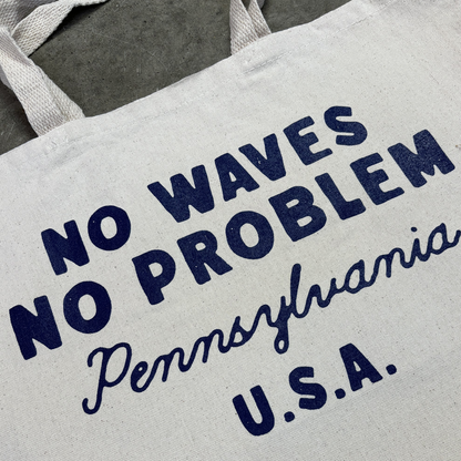 No Waves Canvas Tote
