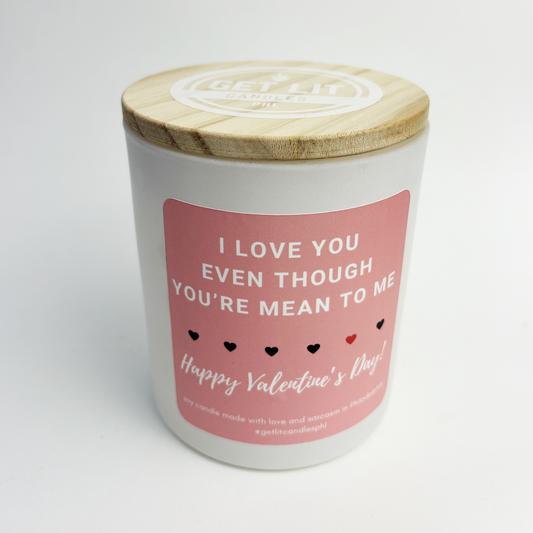 I LOVE YOU Candle - Matte White